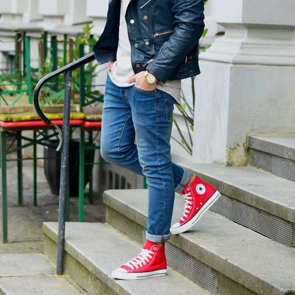 NWT Converse AdFabric AllStar Red HT M AUTHENTIC - Picture 7 of 8